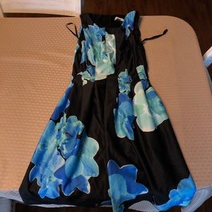 calvin klein blue floral dress